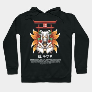 Shirakami Fubuki x Kitsune Hololive Japan T-shirt Hoodie